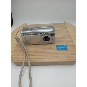 Sony Cyber-Shot DSC-S600 6.0MP Compact Digital Camera - Tested- Lens Cover Stuck